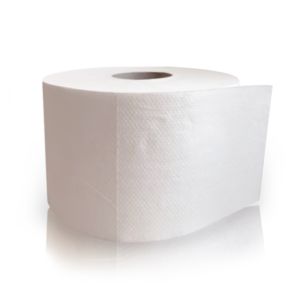 Бумага туалетная Джамбо на втулке, однослойная