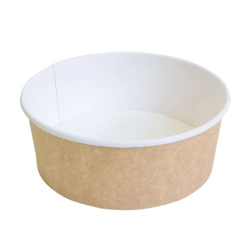 Контейнер бумажный с круглым дном Крафт 750мл