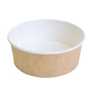 Контейнер бумажный с круглым дном Крафт 750мл