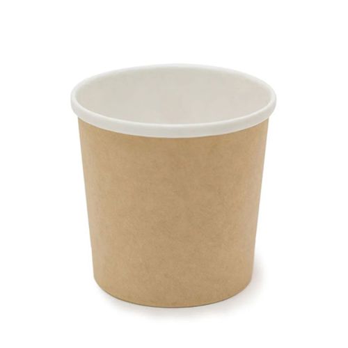 Контейнер бумажный с круглым дном Крафт 500мл