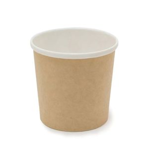 Контейнер бумажный с круглым дном Крафт 500мл