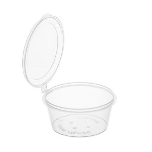 Контейнер для соусов 80мл с крышкой, прозрачный