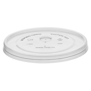 Крышка Bubble Cup плоская прозрачная с питейником, 90мм