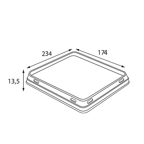 Крышка для контейнера OSQ OPSALAD 1000мл