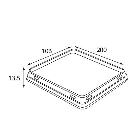 Крышка для контейнера OSQ OPSALAD 800мл