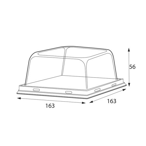 Крышка купольная для упаковки OSQ SMARTPACK 800мл