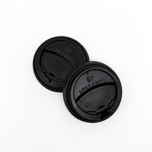 Крышка с питейником ЧЕРНАЯ 80мм