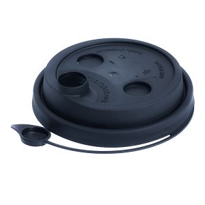 Крышка с питейником D-80 Черная матовая