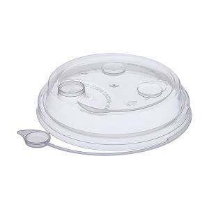 Крышка с питейником D-80 прозрачная глянцевая