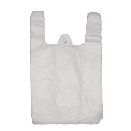 Пакет майка Белая 25+12х45см