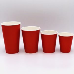 Стакан однослойный Красный 250мл