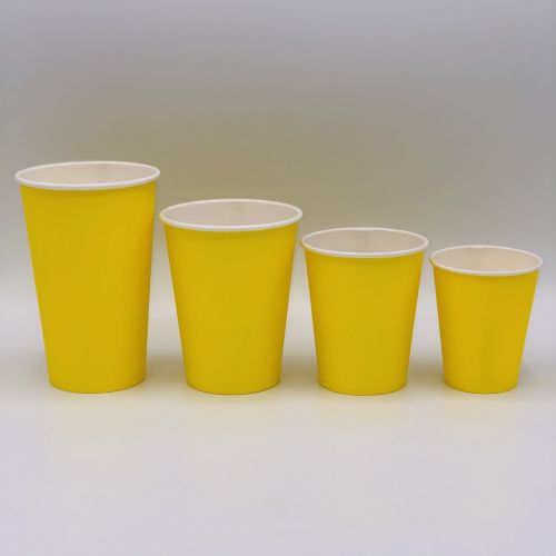 Стакан однослойный Жёлтый 350мл
