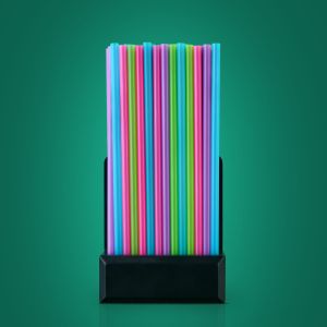 Трубочки 8*210мм ассорти/черные/прозрачные