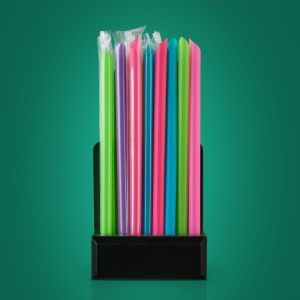 Трубочки Bubble tea ассорти/черные/прозрачные